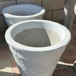 New Flower Pots Made Out Of Cement Perfect Gift 