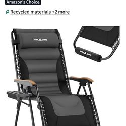 Oversized camping gravity chairs