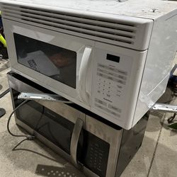 2 Over Range  Microwave Black/ Silver And White 