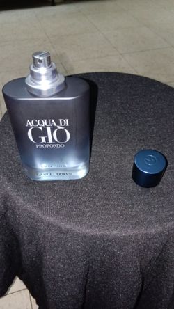 Authentic Giorgio Armani Aqua di gio Profondo Men's Parfum Edp Bottle 90% Full (100ml) Asking $70 Firm on Price