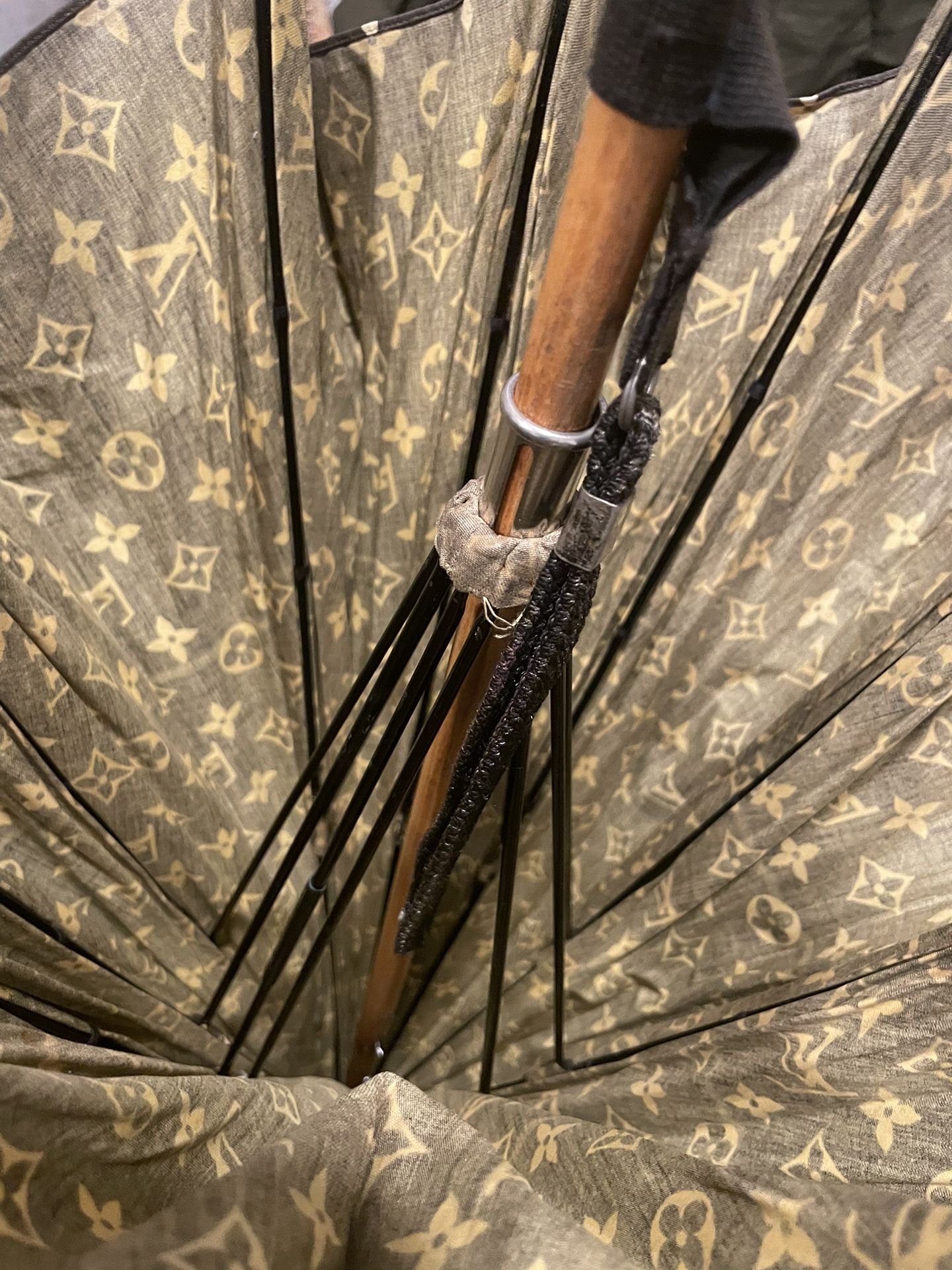 Louis Vuitton 1960s Decorative Monogram Umbrella · INTO