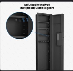 53" Passwod Touch Panel In-Wall Safe,Hidden Wall Gun Safe for Rifles with Multifunctional Wall Safe for Firearm and Valuables (Digital) E-10