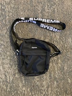 Supreme black shoulder bag ss18 100% authentic