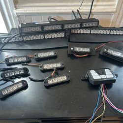 Blue Emergency lights