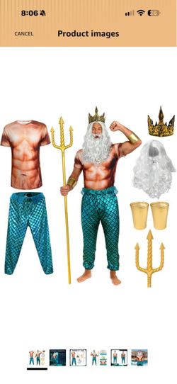 King tritan costume men’s large