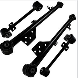Upper and Lower Rear Trailing Arm 4 Piece Set - Compatible with 1(contact info removed) Nissan Pathfinder