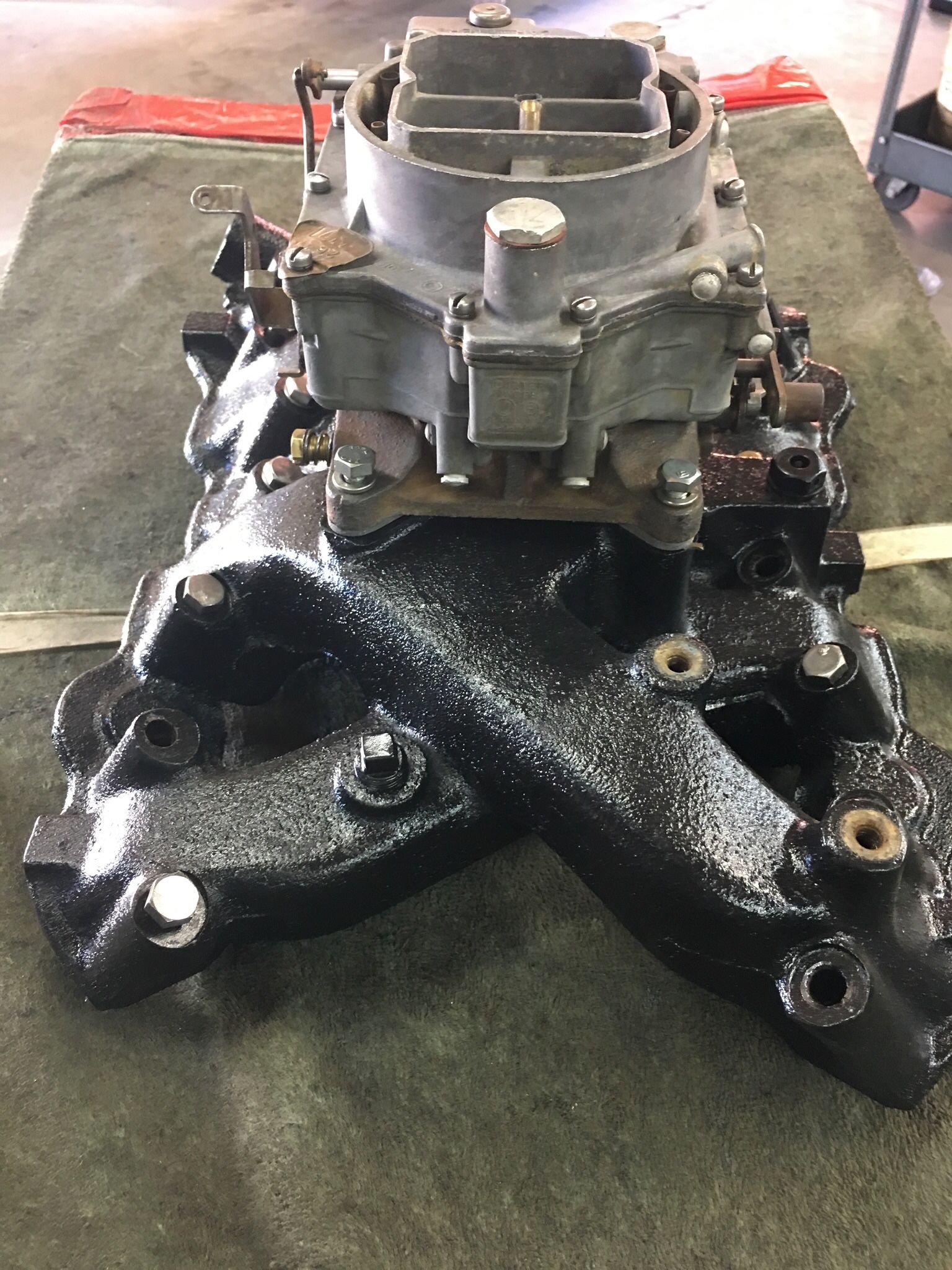 Hemi 392 Intake And Carb And Valley Pan