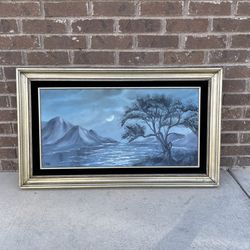 Night Time Sea Scape - Original Wall Art  37’"X 23”