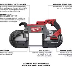 Milwaukee M18 Deep-Cut Bandsaw 2729-20