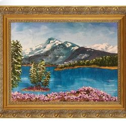 DIY Solid Wood Frame for 11x14" Canvas Oil Paintings, Antique Ornate Picture Frame for Landscape Portrait, 2.4" Wide Gold Art Frame for Prints Posters