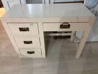 wooden desk