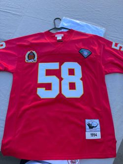 KANSAS CITY CHIEFS THROWBACK JERSEY LARGE
