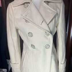 Woman’s Kenneth Cole Double Breasted Wool Coat, Size 2