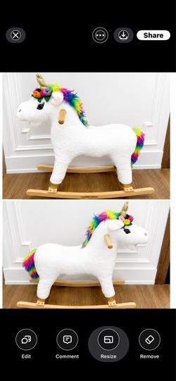 Rockin rider unicorn toy