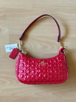 New Cherry Red Coach Purse