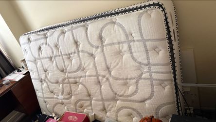 Full size bed frame and mattress set