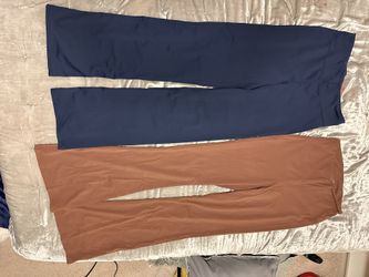 Brown and Blue leggings $10