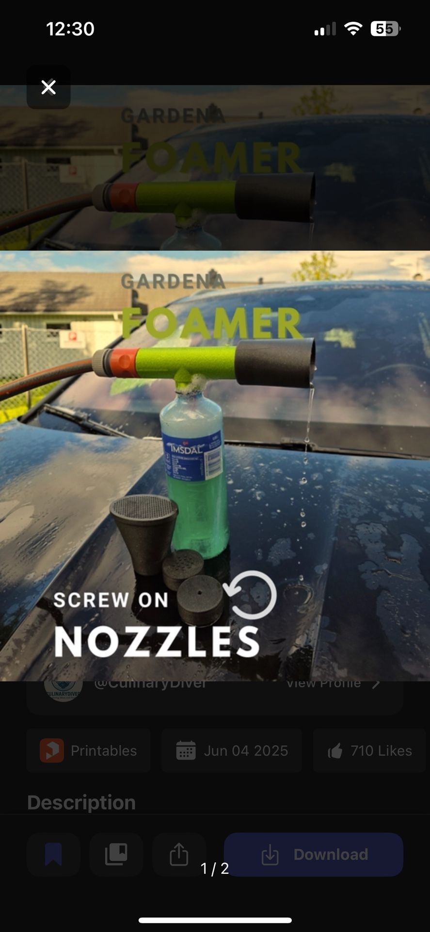 Screw On Spray Foamer