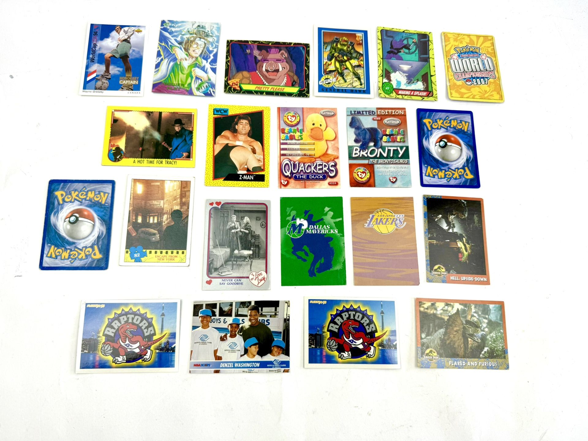 21 PC Trading Card Lot Pokemon, TMNT, Batman Forever, GI Joe Etc.