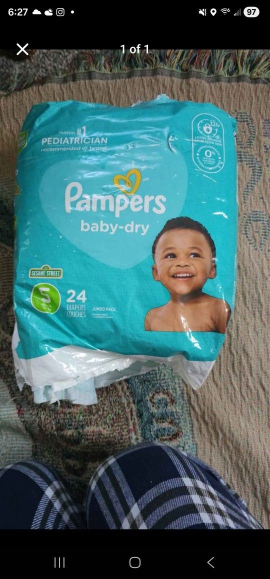 Pamper Diapers Size 5