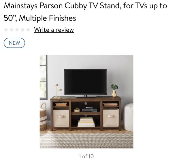 Mainstays Parsons Cubby Tv Stand For In Cleveland Oh Offerup Mainstays Parsons Cubby Tv Stand