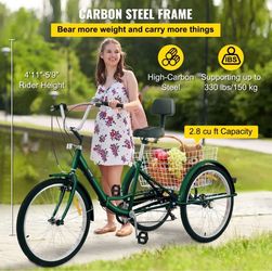 VEVOR carbon steel tricycle