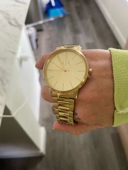 Armani gold watch