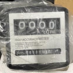 New, Firm, FuelFlow Meter Digital High Accuracy Counter Gauge Mechanical Aluminum Flow Meter with 4-Digital Batch Display