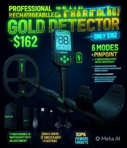 Metal Detector with 6 Modes Pinpoint, 11" Double-D