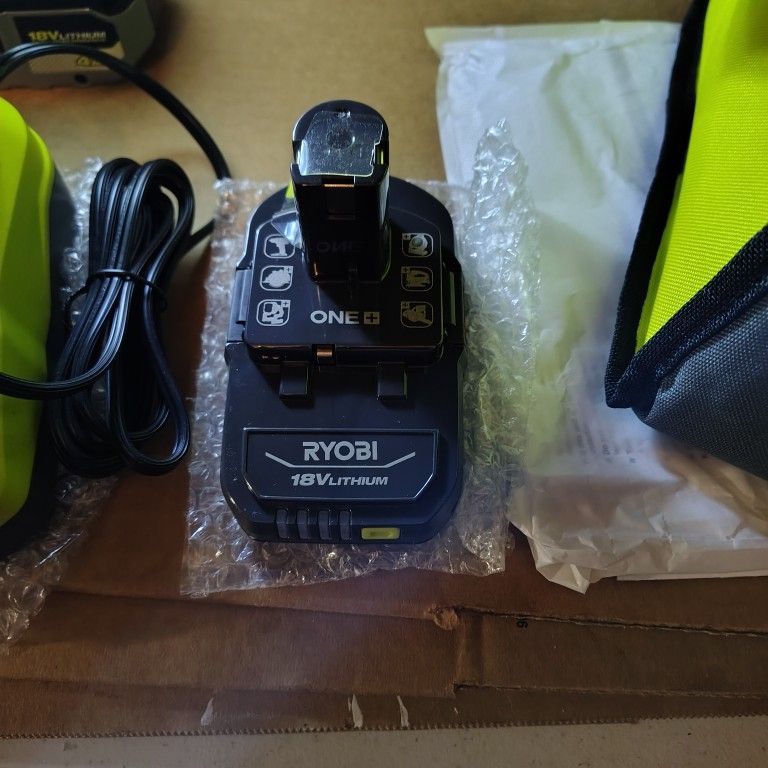 Ryobi tool bundle brand new radio Bluetooth power inverter charger bag battery light 18v one+ NEW One Plus LOOK