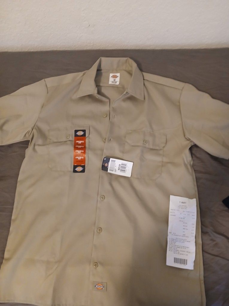 Dickies Short Sleeve Shirt Size M Fits Like Large