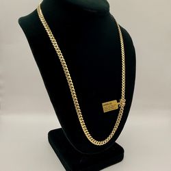 10KT SOLID CUBAN LINK CHAIN
