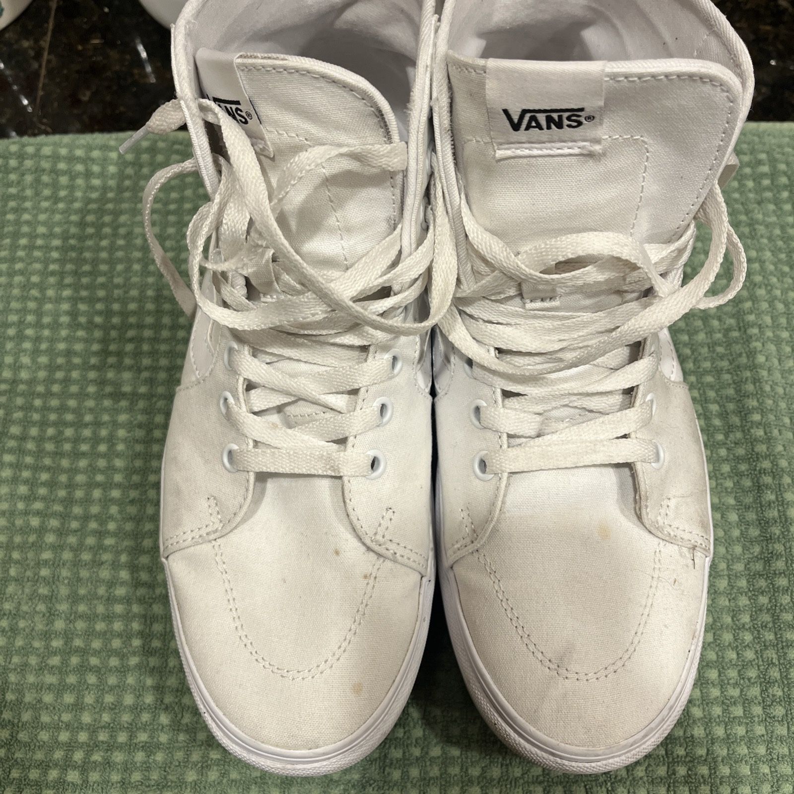 White Vans Sk8-hi Women’s 10