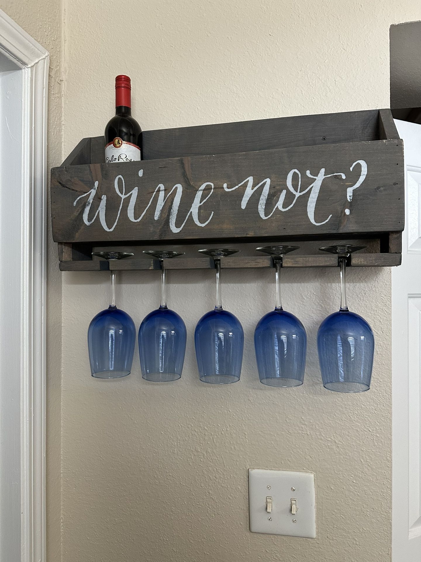 Mounted Wine Rack