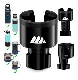 Integral Ultimate Car Cup Holder Expander - Adjustable Base - Organizer & Expander for Vehicles - Compatible with Mugs, Yeti 14/24/36/46oz, Rambler, H