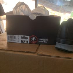 Sketcher Steel Toe Work Boots(Black).