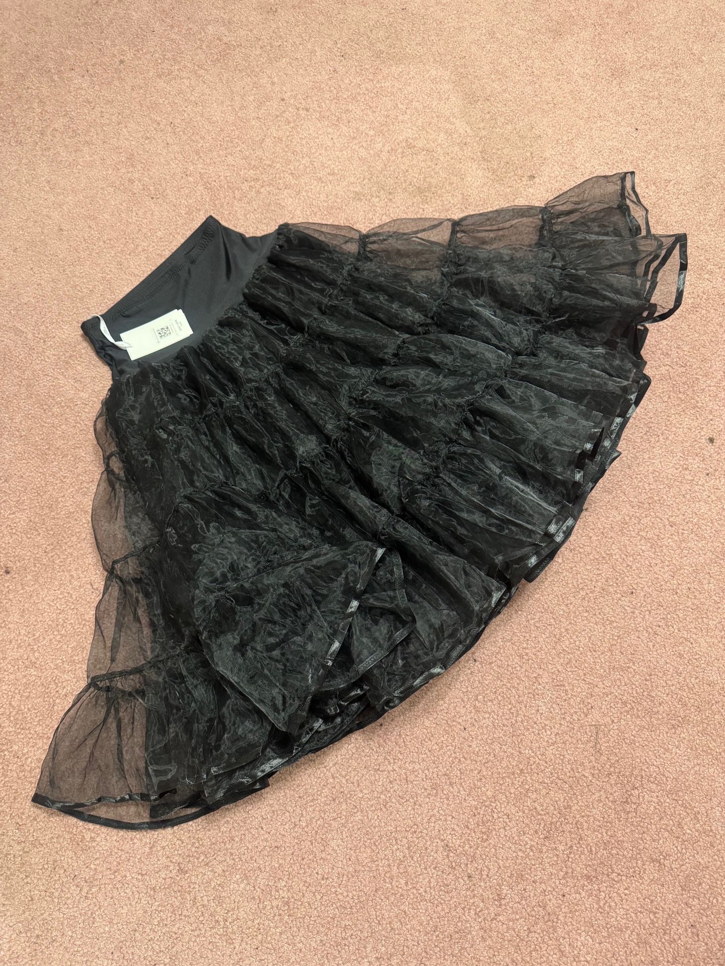 New Small Medium Black Crinoline Tutu Skirt