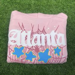Sp5der Pink “Atlanta” Hoodie Size M