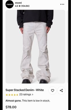 Brand new mnml white pants size 34