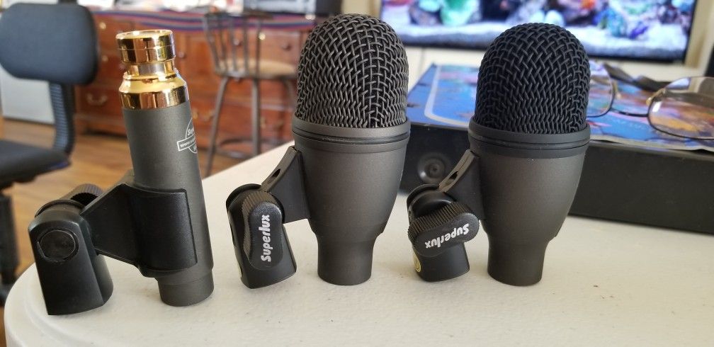 3 Instrument Or Drum Microphones