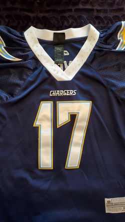 PHILLIP RIVERS San Diego Chargers #17 Reebok NFL Stitched Blue Women's jersey Size Youth Small