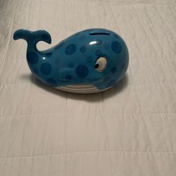 Blue Whale Piggy Bank