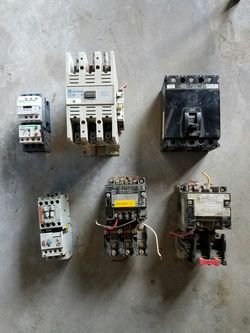 Asorted used motor starters and breakers