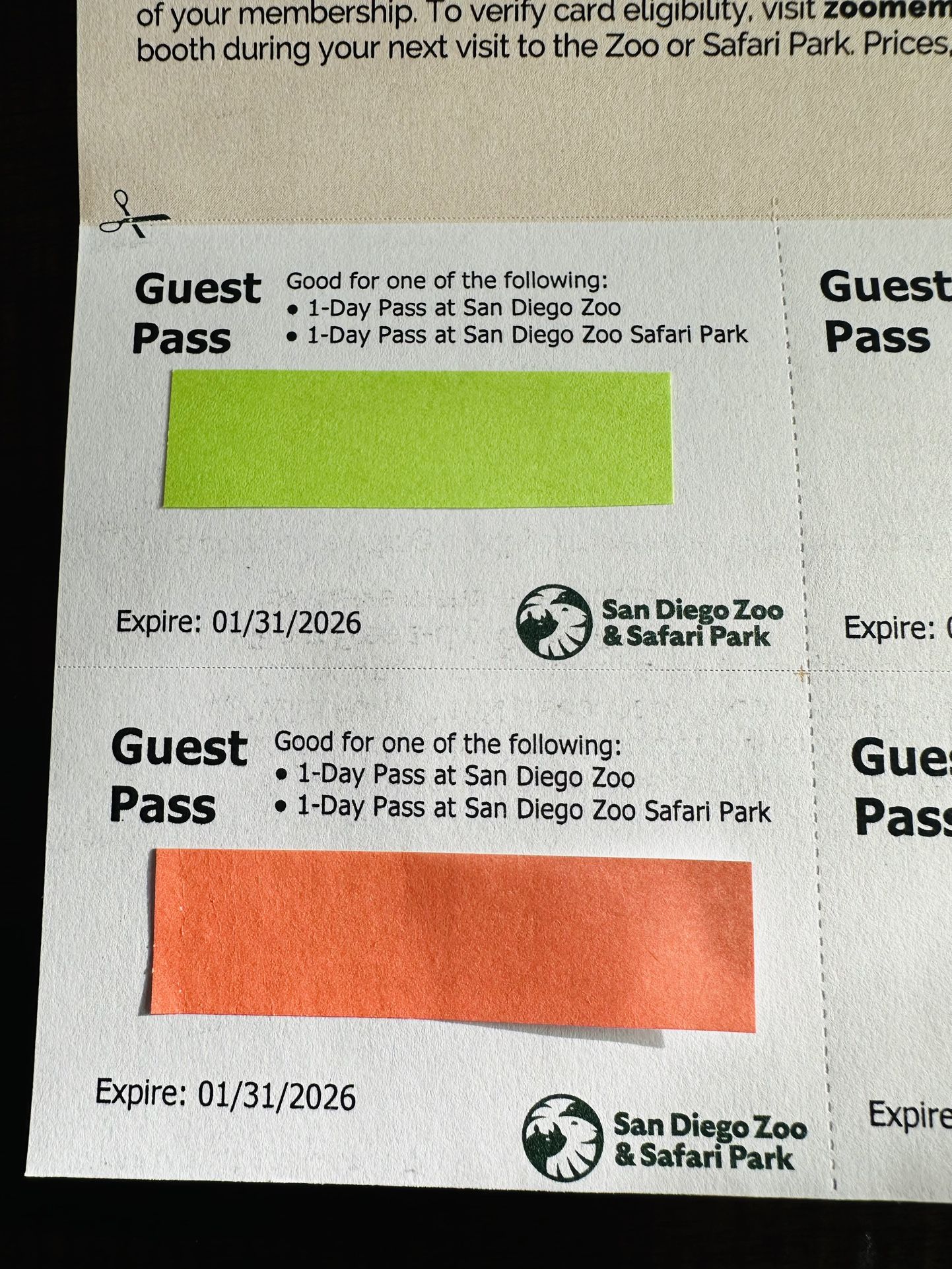 San Diego Zoo / Zoo Safari Park Tickets