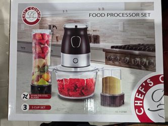 Chef's Counter Food Processor Set 3-Cup