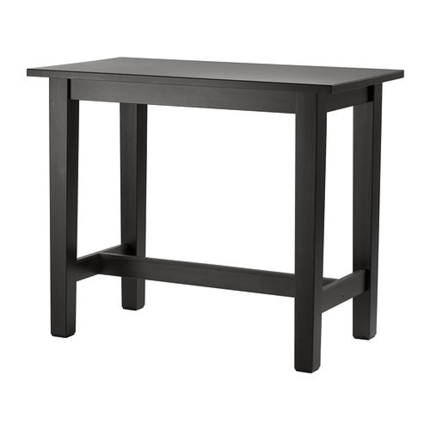 IKEA Stornas Bar Height Dining Table (Table Only) - Standing Desk, Counter Height Black Wood