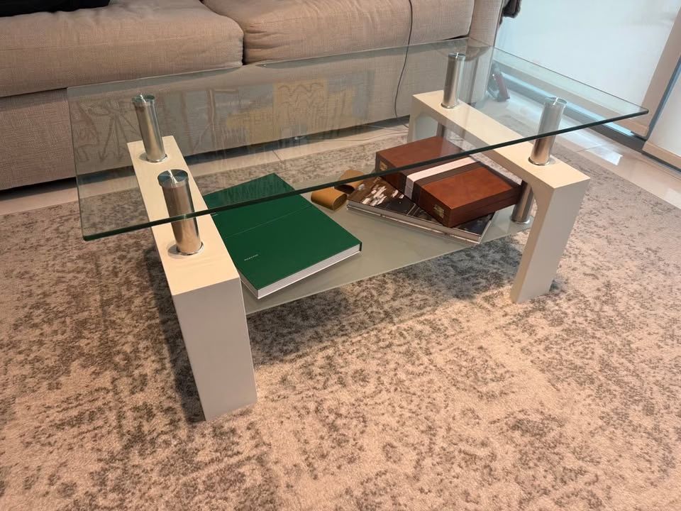 Modern Rectangle Glass Coffee Table