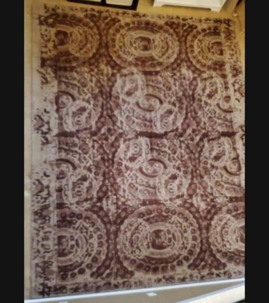 Pottery Barn 8x10 Bosworth Hand Tufted Wool Rug Brown