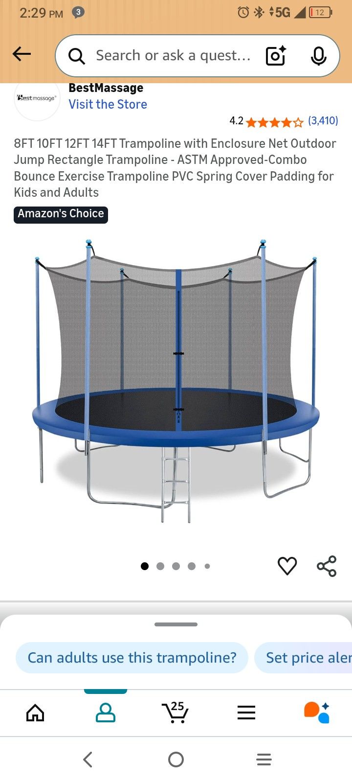 10 Ft Trampoline Still Inbox Blue
