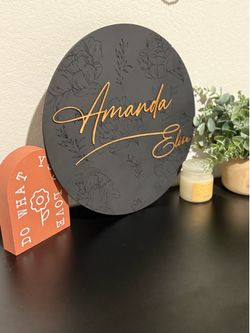 Personalized nursery signs